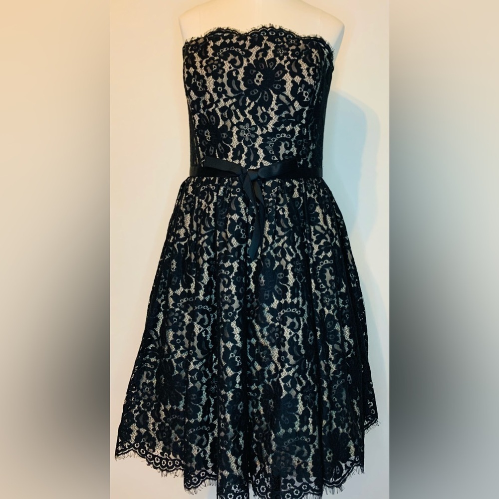 Nieman Marcus Roberto Rodriguez For Target Black Lace Cocktail Dress SZ … - Picture 5 of 13